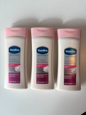 *3 PACK*VASELINE Healthy Bright UV Extra Brightening GlutaGlow Lotion 100ml